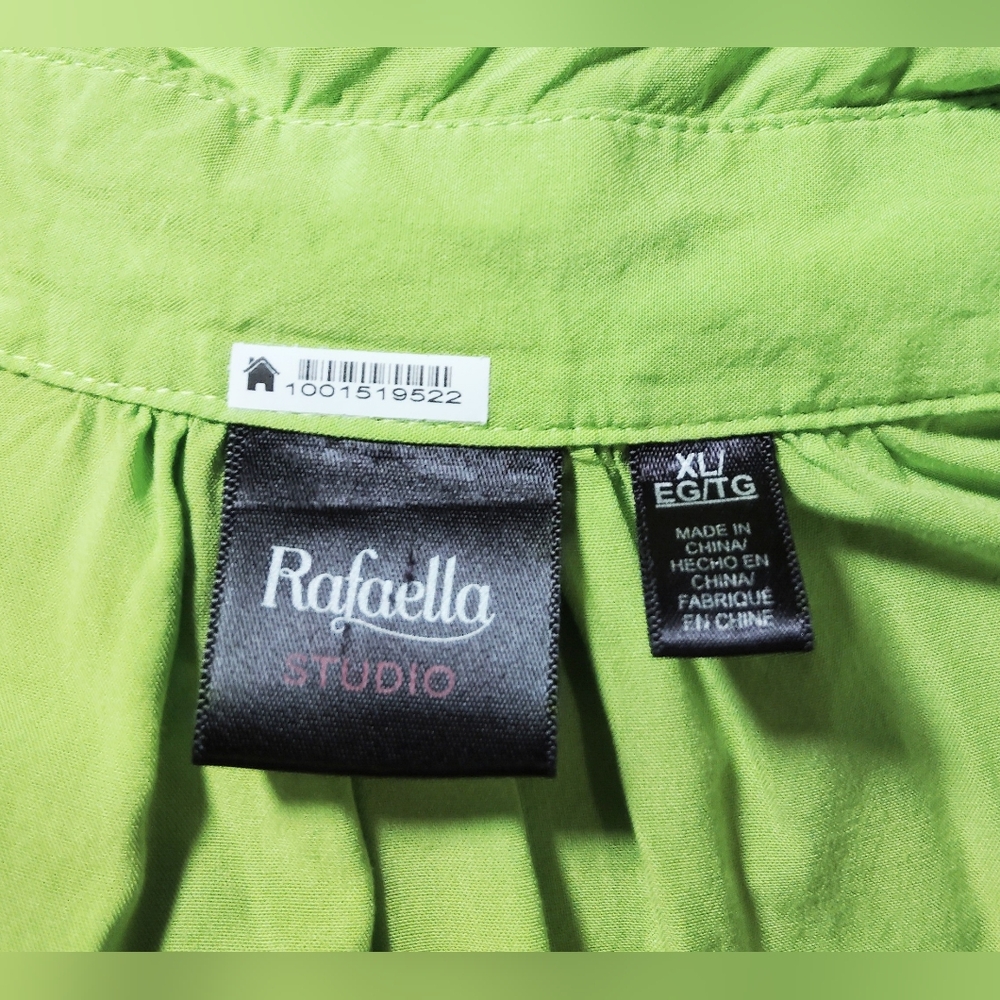 Rafaella Studio Sleeveless Drawstring Blouse Sz-XL - Picture 4 of 4